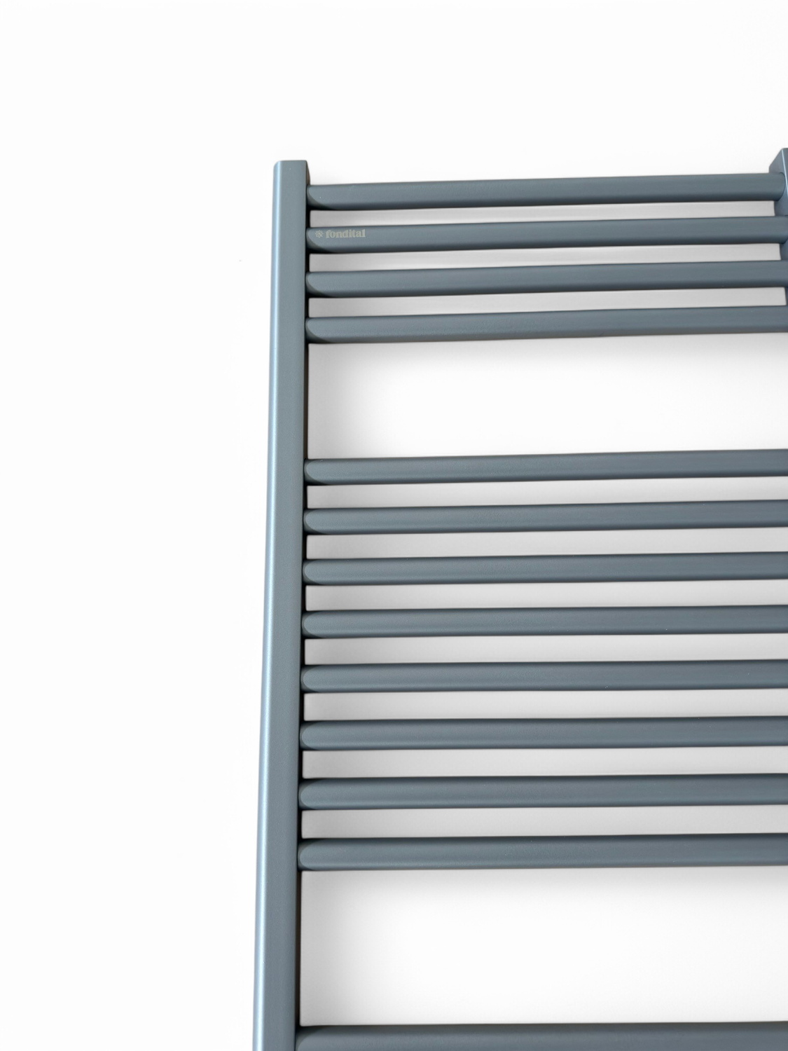 Radiateur sèche-serviettes en aluminium Fondital Cool 116 x 45 cm en gris clair