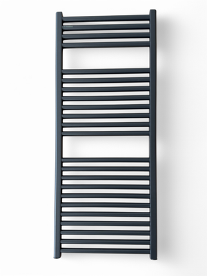 Radiateur sèche-serviettes en aluminium Fondital Cool 116 x 45 cm en noir mat