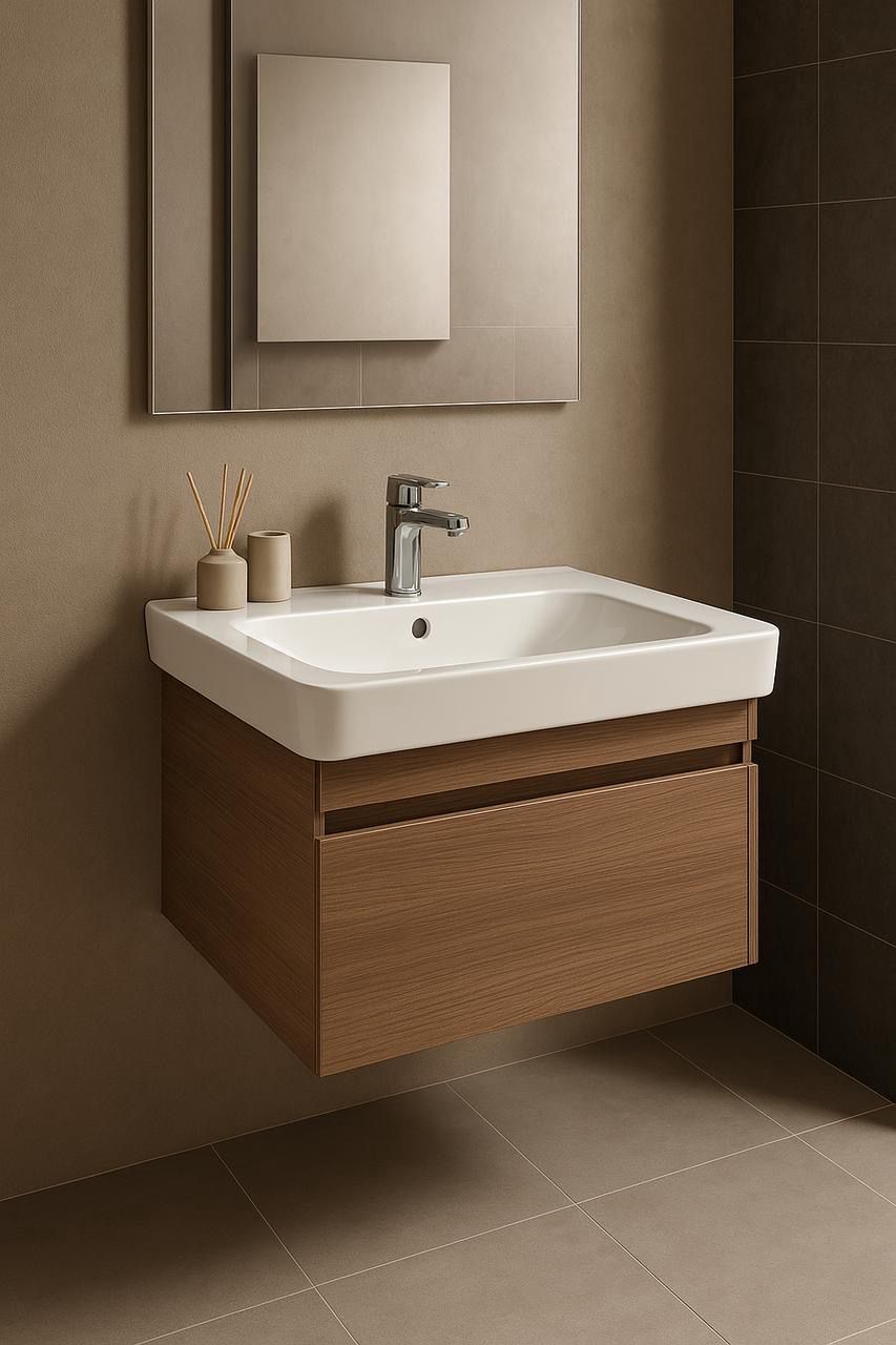 Meuble de salle de bains à un tiroir pour lavabo Geberit Smyle 60 cm (sans vasque)