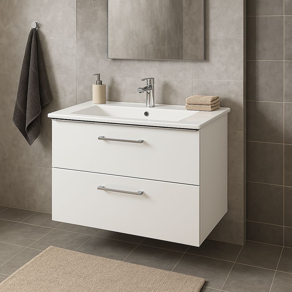Bathroom Furniture Comete 72 cm with Two Drawers (without Basin)