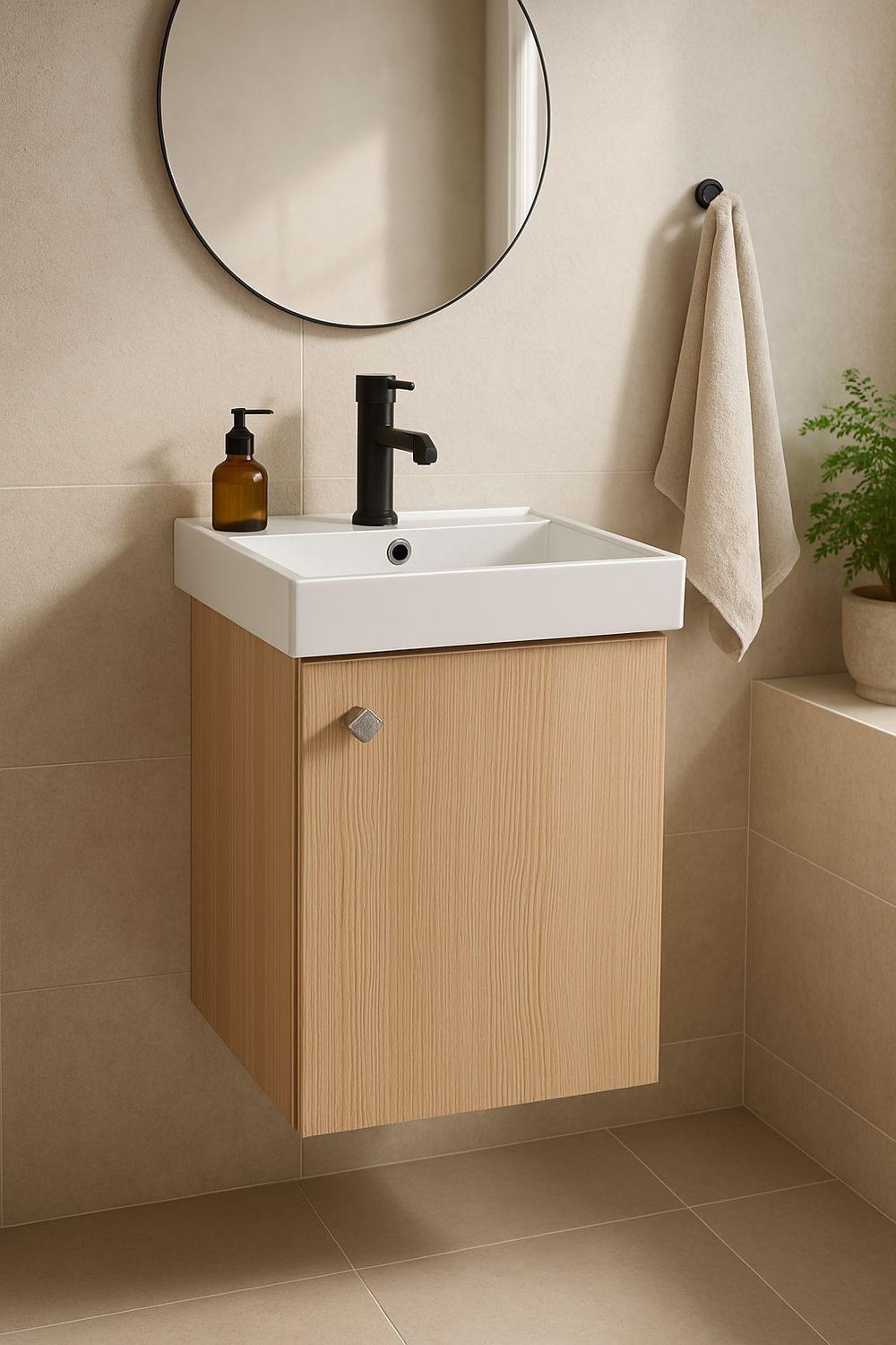 Meuble de salle de bains Aden 35 cm à une porte