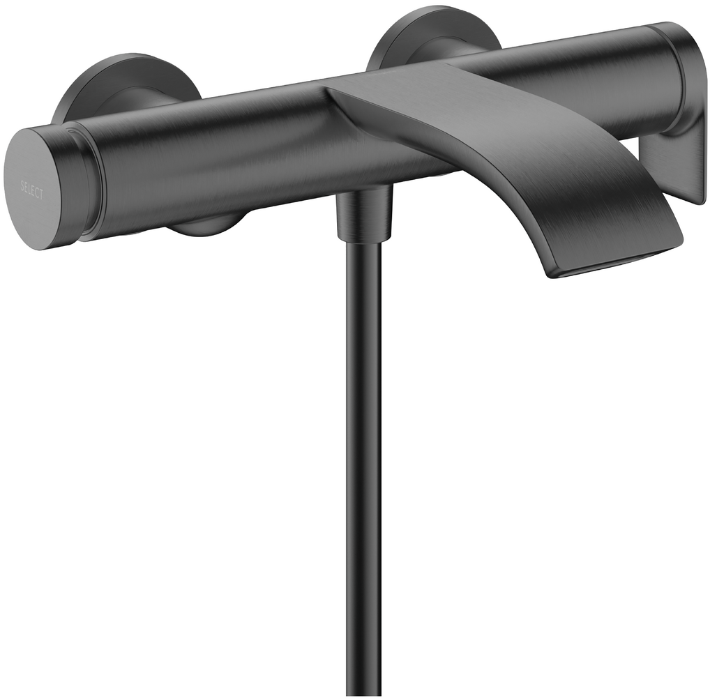 Mitigeur de bain / douche Hansgrohe Vivenis en noir chromé brossé