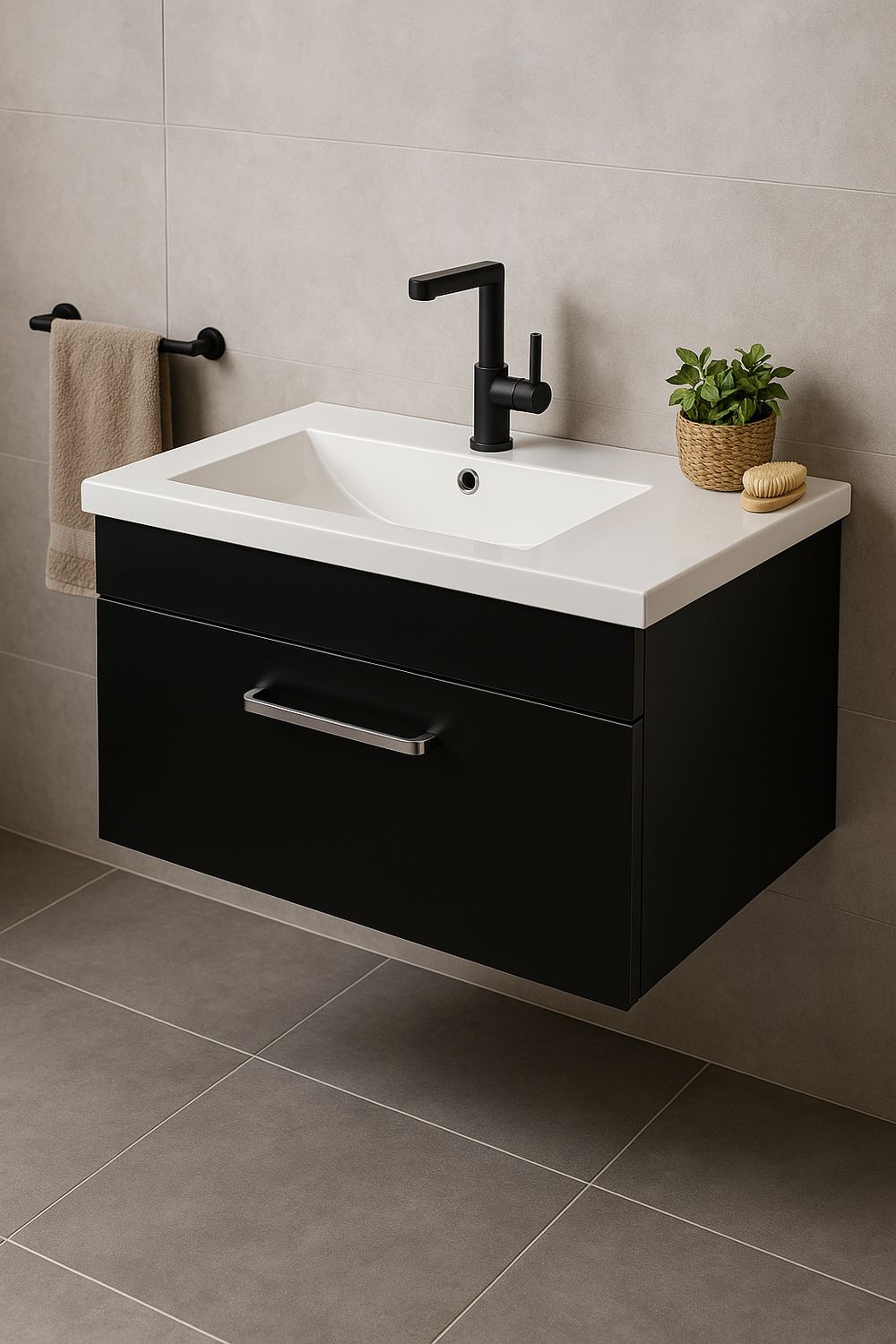 Bathroom Furniture Comete 72 cm with One Drawer (without Basin)