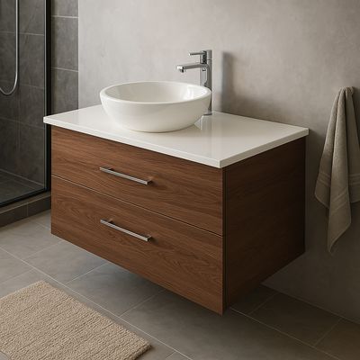 Bathroom Furniture Stone 120 cm with Two Drawers (without Basin)