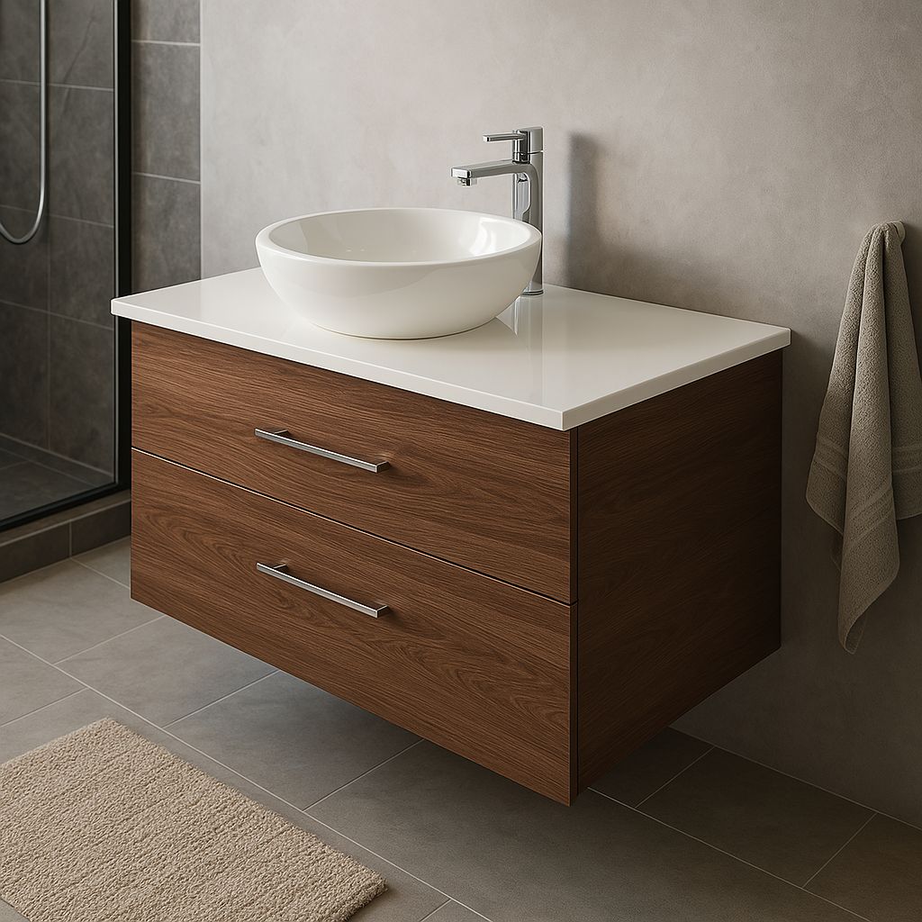 Meuble de salle de bains Stone 120 cm à deux tiroirs (sans vasque)