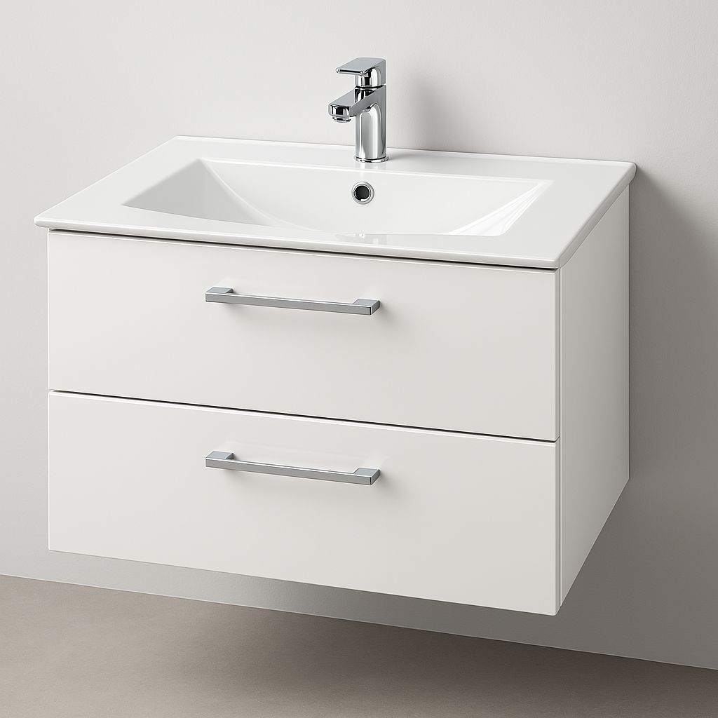 Meuble de salle de bains Lido 92 cm à deux tiroirs