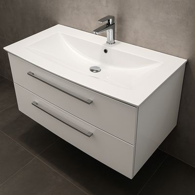 Meuble de salle de bains Lido 122 cm à deux tiroirs (sans vasque)