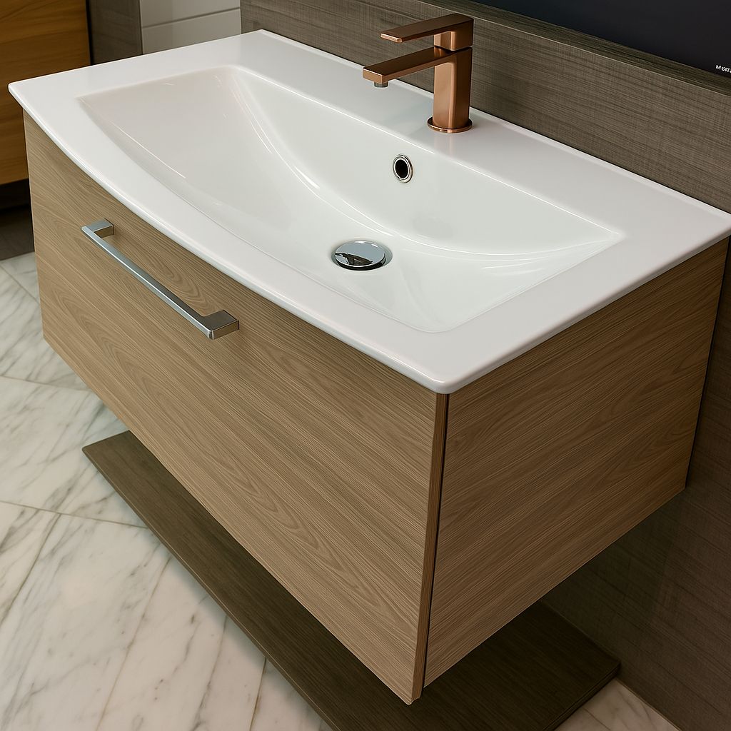 Meuble de salle de bains Lido 92 cm à un tiroir (sans vasque)