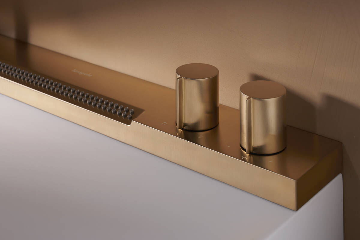Lavabo à poser Hansgrohe Avalegra AquaUnit avec mitigeur en bronze brossé - vue 7