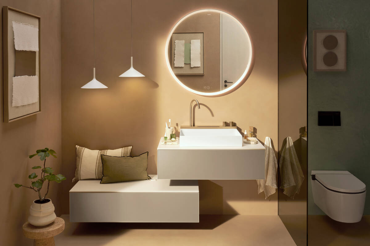 Lavabo à poser Hansgrohe Avalegra AquaUnit avec mitigeur en bronze brossé - vue 10