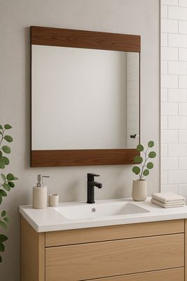 Miroir de salle de bains - Bois hydrofuge