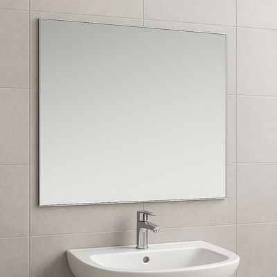 Miroir de salle de bains 100 x 80 cm sans cadre