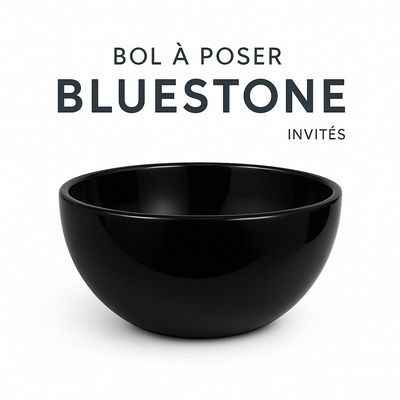 Bol à poser &quot;Invités&quot; 30 cm granité noir