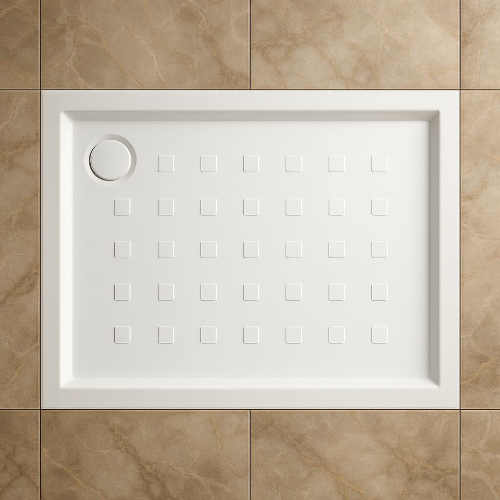 Receveur Novospace décentré 90 x 70 cm sans vidage