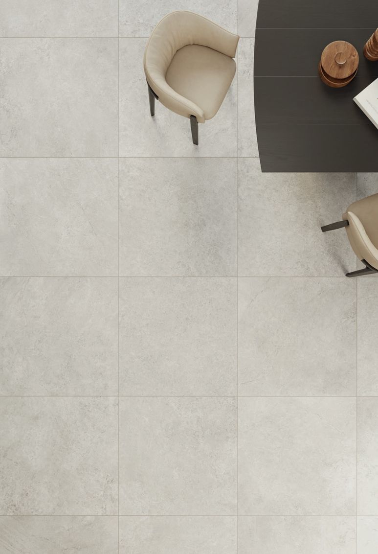 Grès cérame Tagina Pierre d’Avignon Blanc mat 60 x 120 cm, rectifié