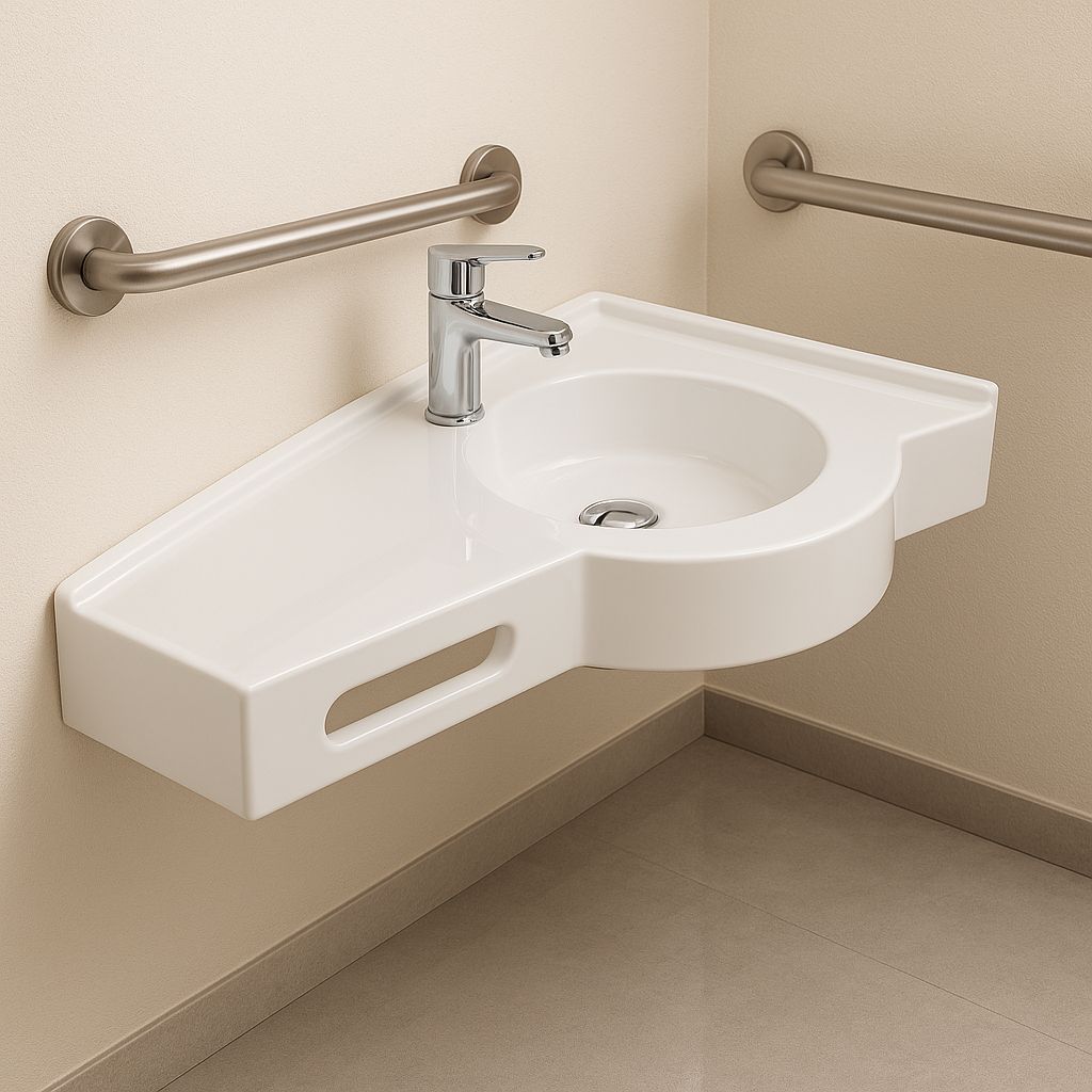 Plan-vasque Helios droite 100 cm