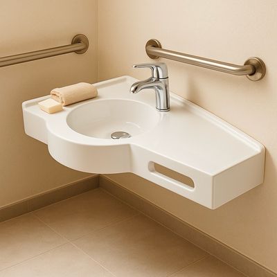 Plan-vasque Helios gauche 100 cm