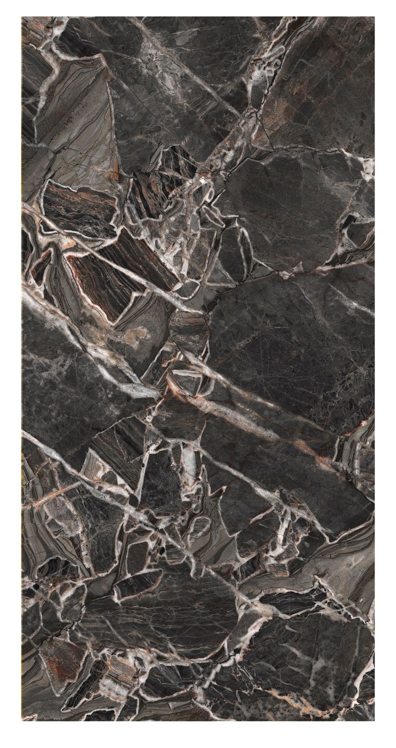 Grès cérame Tagina Luci D’oro Ossidiana soft 60 x 120 cm, rectifié