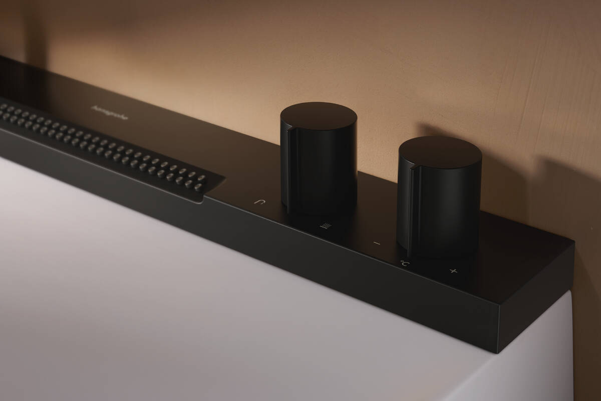 Lavabo à poser Hansgrohe Avalegra AquaUnit avec mitigeur en noir mat - vue 2