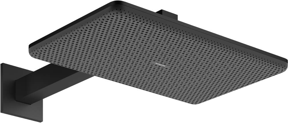 Douche de tête Hansgrohe Raindance Alive Q 340 2 jets avec bras de douche en noir mat