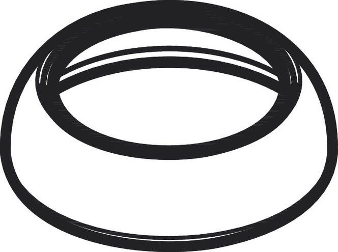 Rosace pour mitigeur de lavabo Axor Citterio E en noir mat