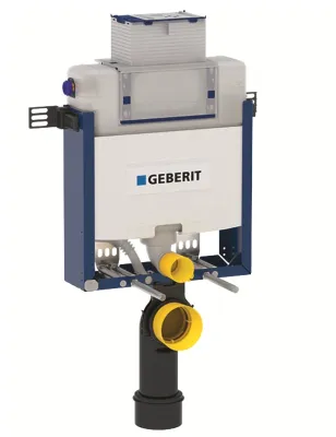 Bâti-support Geberit Combifix Omega 12 cm avec déclenchement par le haut (hauteur réduite : 82 cm), pour montage dans parois maçonnées