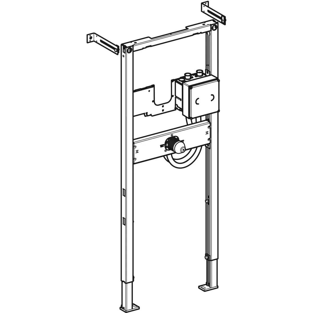 Bâti-support Geberit Duofix pour robinetterie murale électronique
