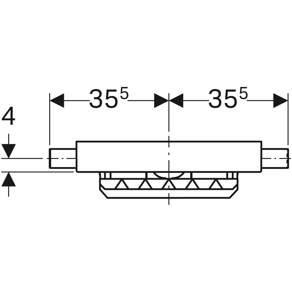 Bâti-support Geberit Combifix pour douche murale - débit d’évacuation 48 L/min — vue 5