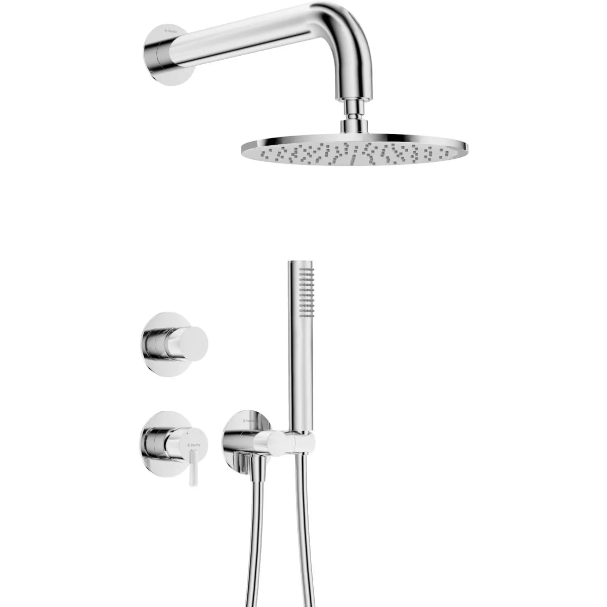 Deante Silia 250 Built-in Shower Set with Chrome Rain Shower