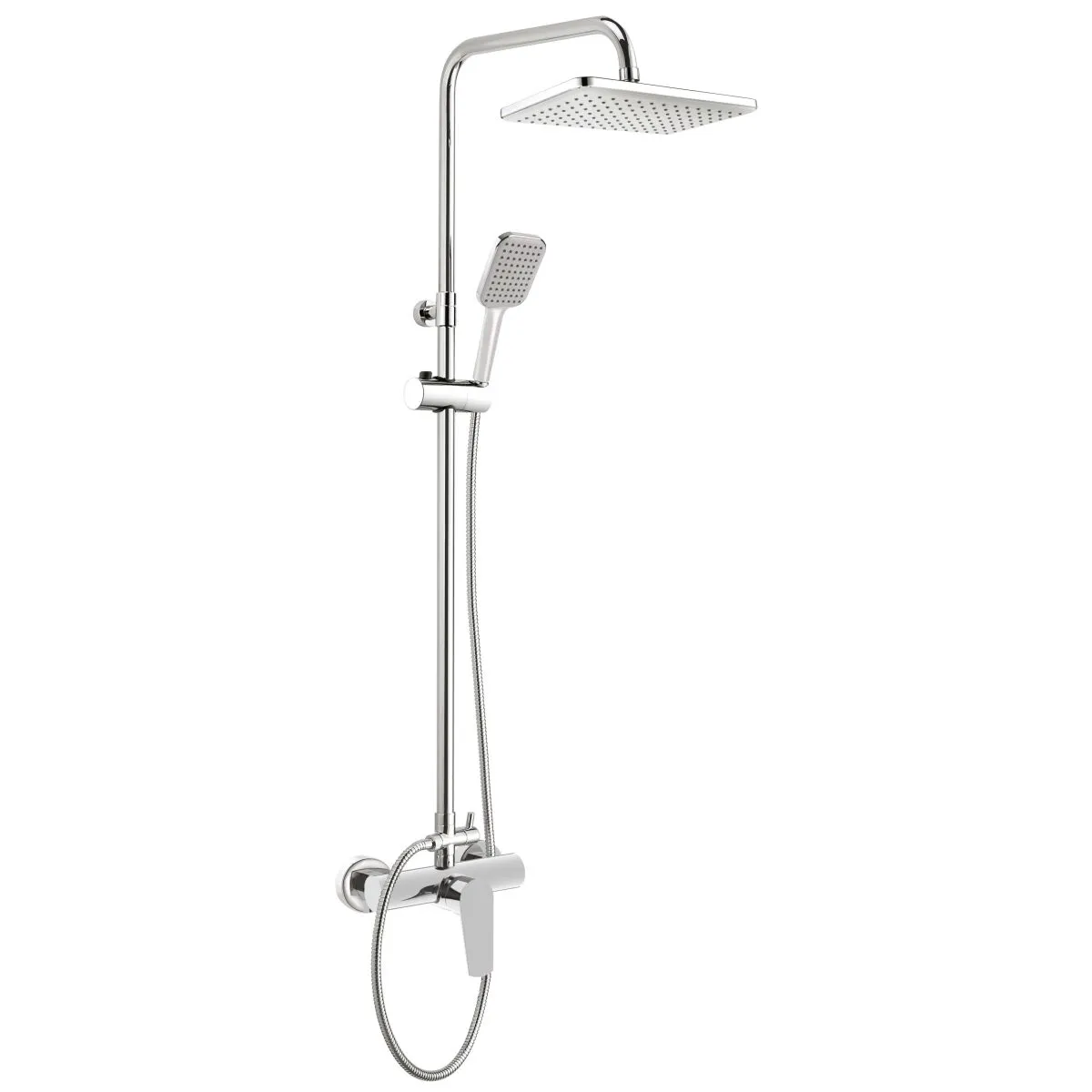 Colonne de douche Deante Tubo 286 avec mitigeur de douche en chromé