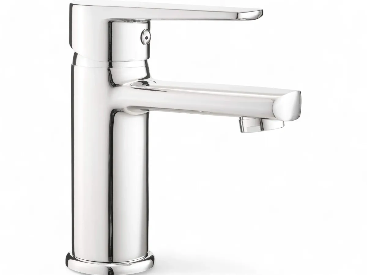 Mitigeur de lavabo Deante Tubo 81 sans bonde en chromé