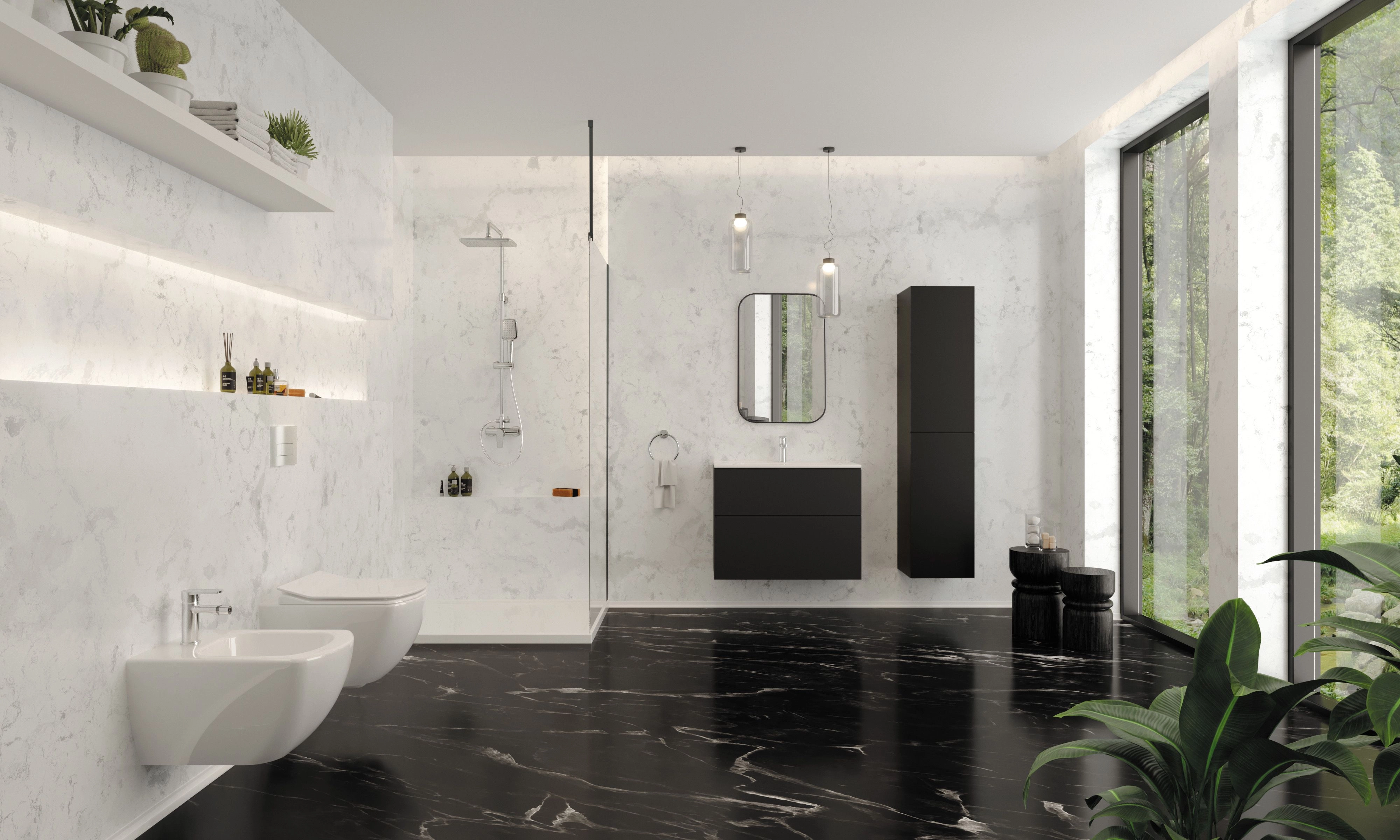 Mitigeur de bidet Deante Tubo sans bonde en chromé - vue 2