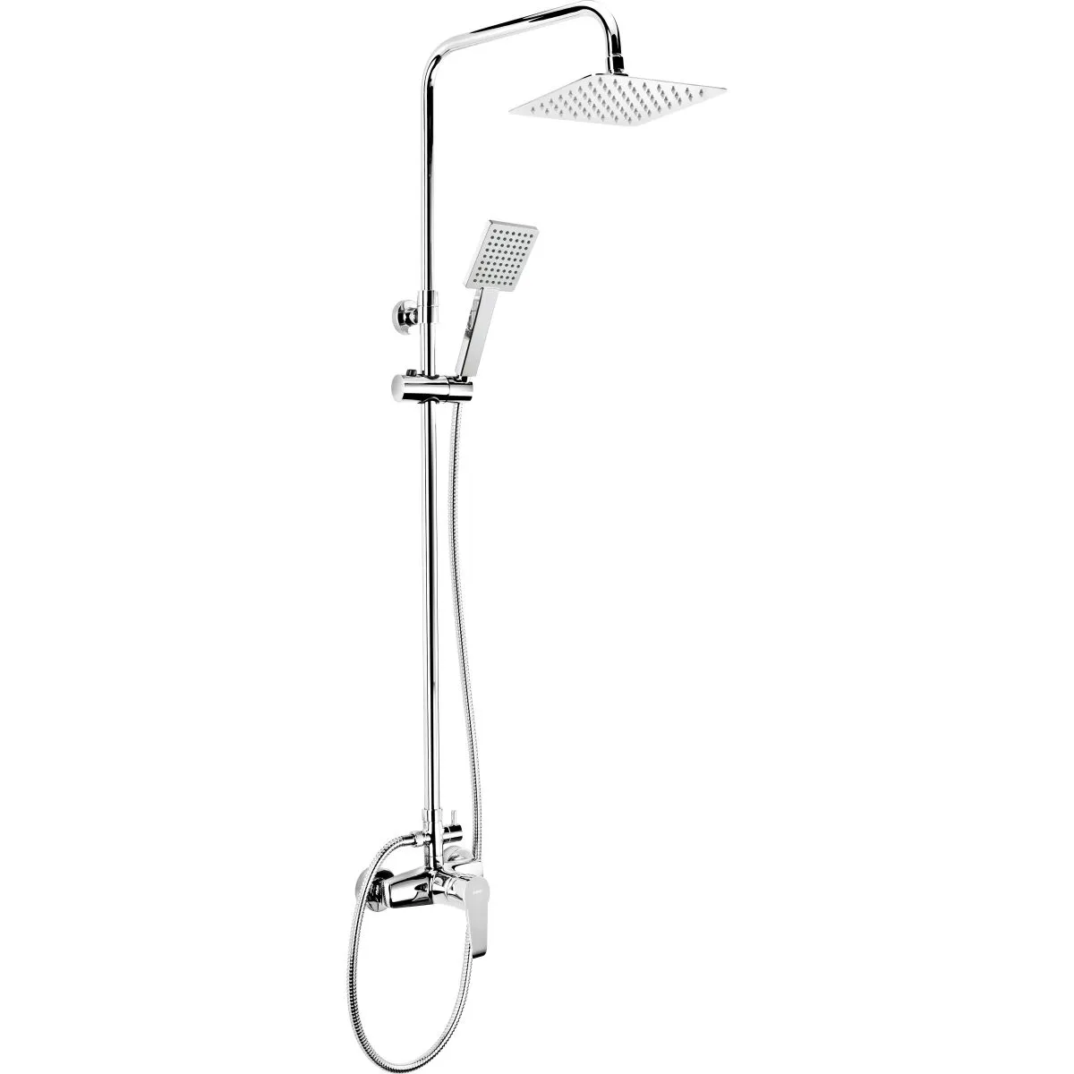 Colonne de douche Deante Corio 200 avec mitigeur de douche en chromé