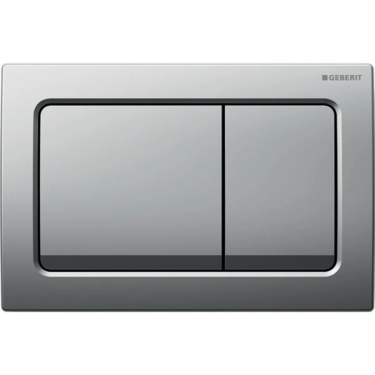 Alpha01 Square Flush Plate / Matte Chrome