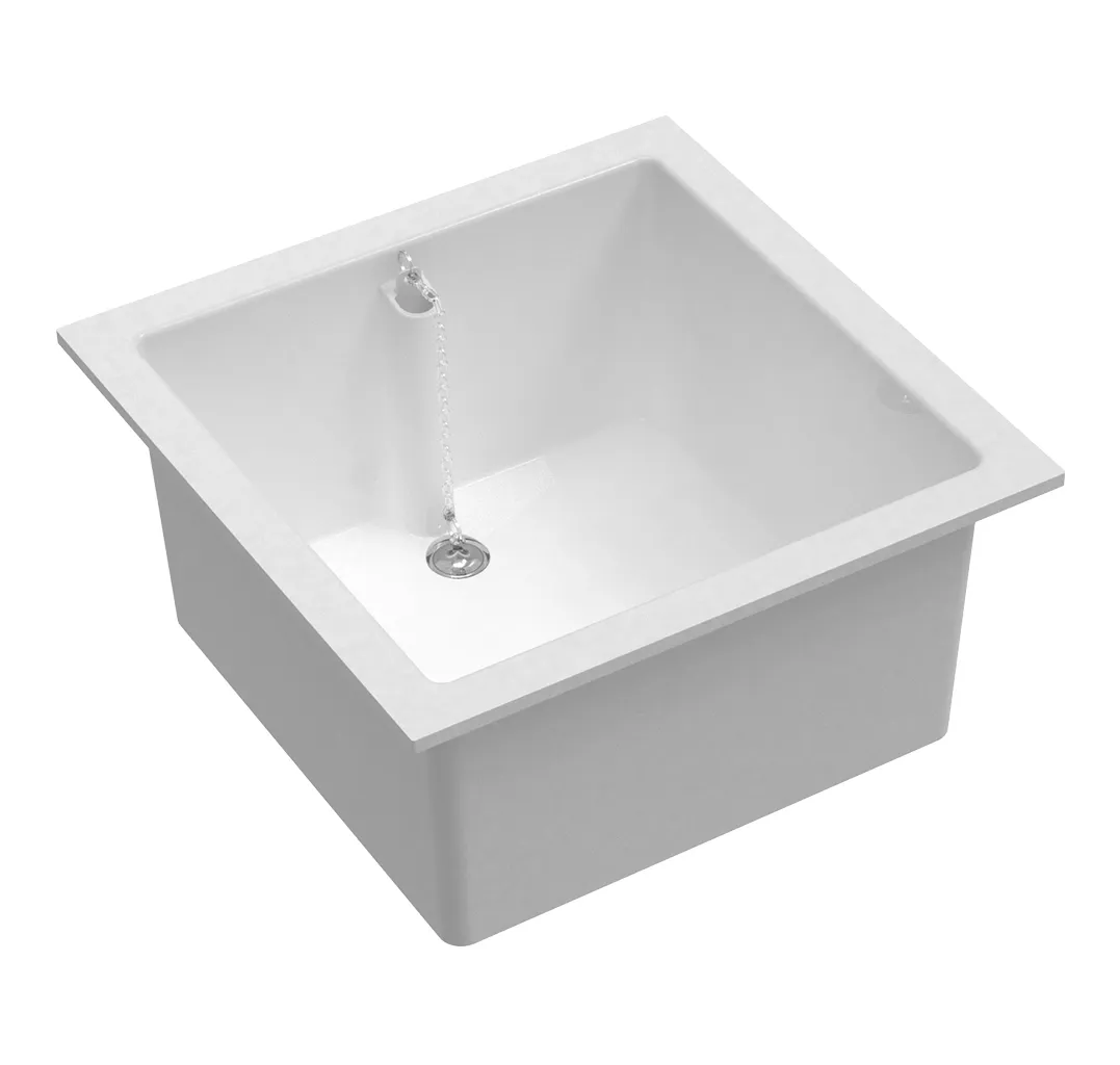 Presto Laboratory Sink 45 x 45 cm with Overflow and Waste