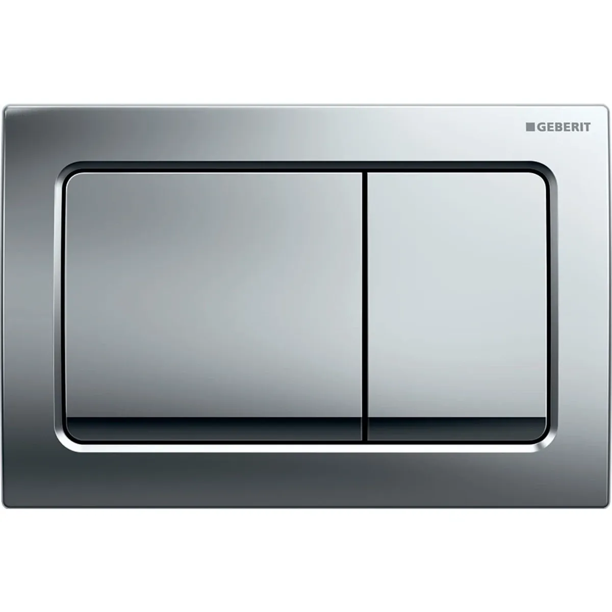 Alpha01 Square Flush Plate / Bright Chrome