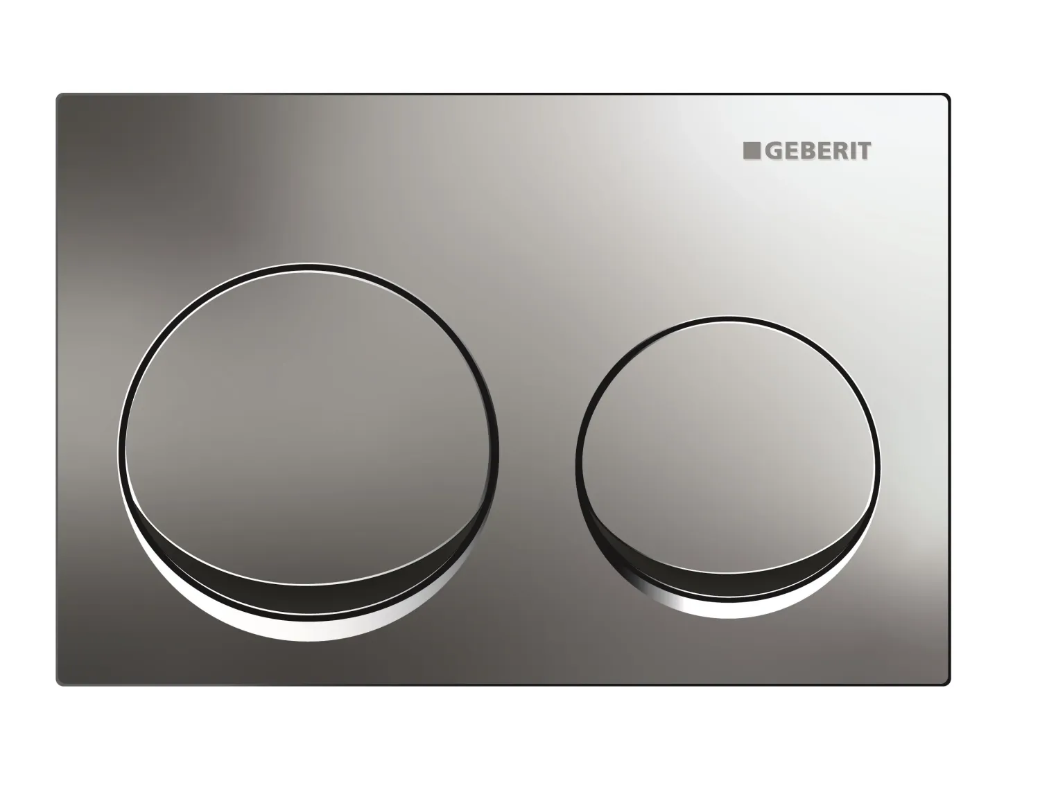 Alpha25 Round Next Generation Flush Plate / Matte Chrome