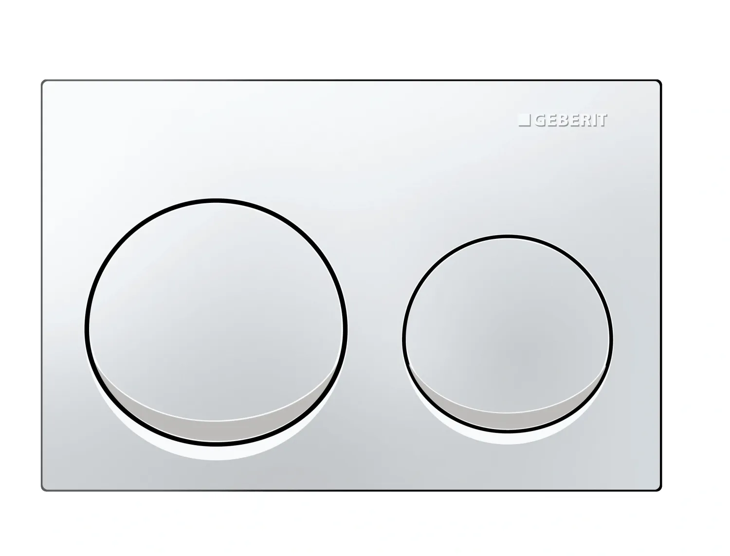 Next-generation Alpha25 round flush plate / White