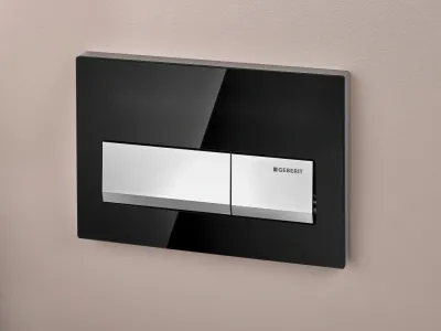Plaque de déclenchement Alpha50 / Noir chromé