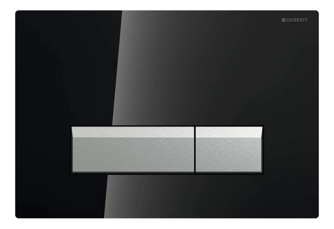 Plaque de déclenchement Sigma40 / Noir - aluminium brossé