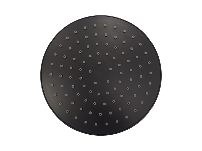 Round Shower Head Deante for Shower Column in Matte Black