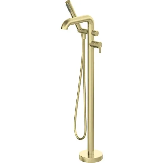 Mitigeur de bain / douche Deante Silia pour montage au sol en PVD or brossé