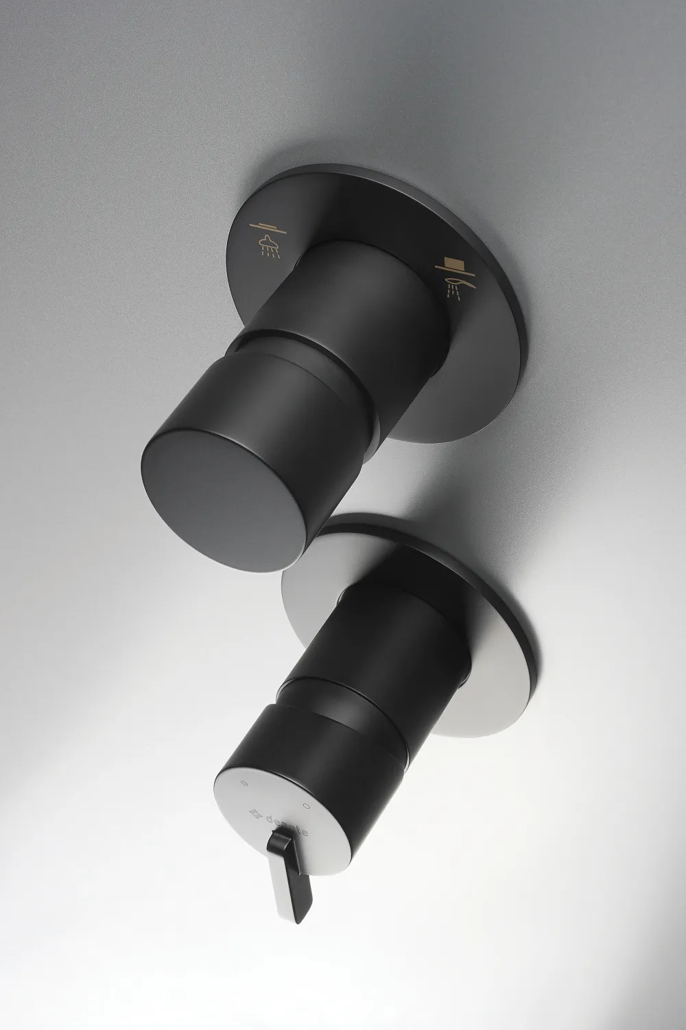 Deante Silia Concealed Shower Mixer with Matte Black Shower Switch
