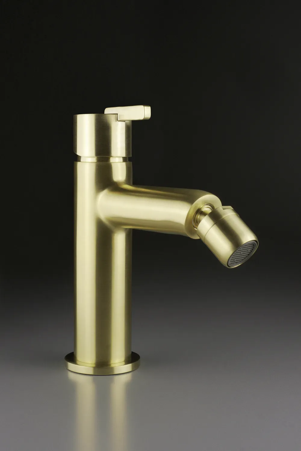 Deante Silia Bidet Mixer without Waste in Brushed Gold PVD