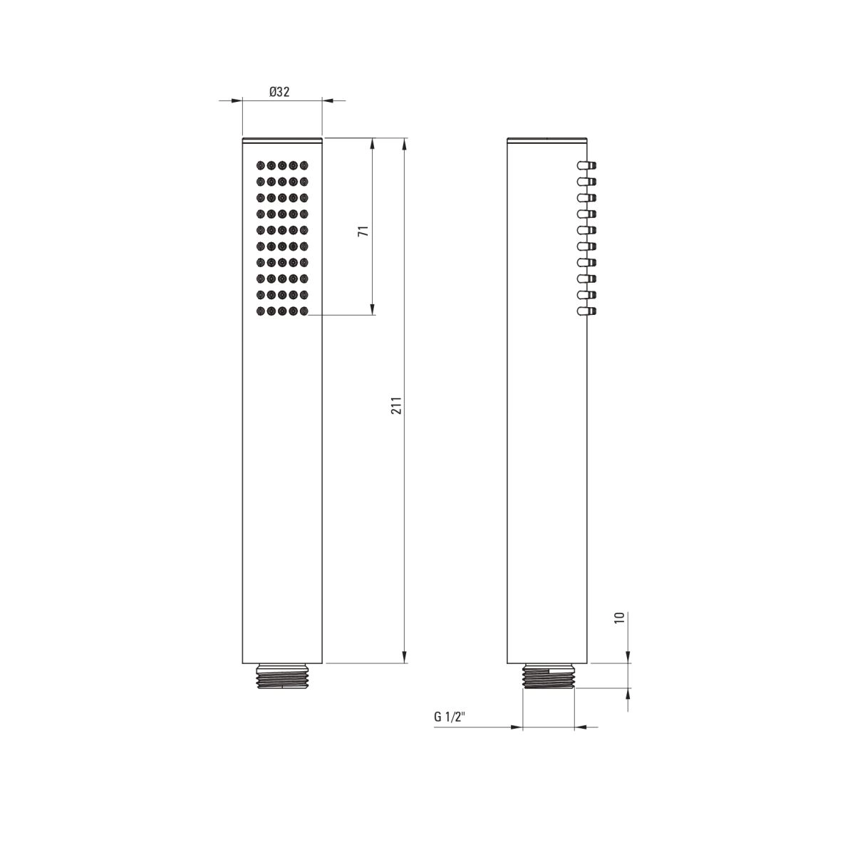 Mitigeur encastré de bain / douche 4 trous Deante Silia en noir mat - vue 5