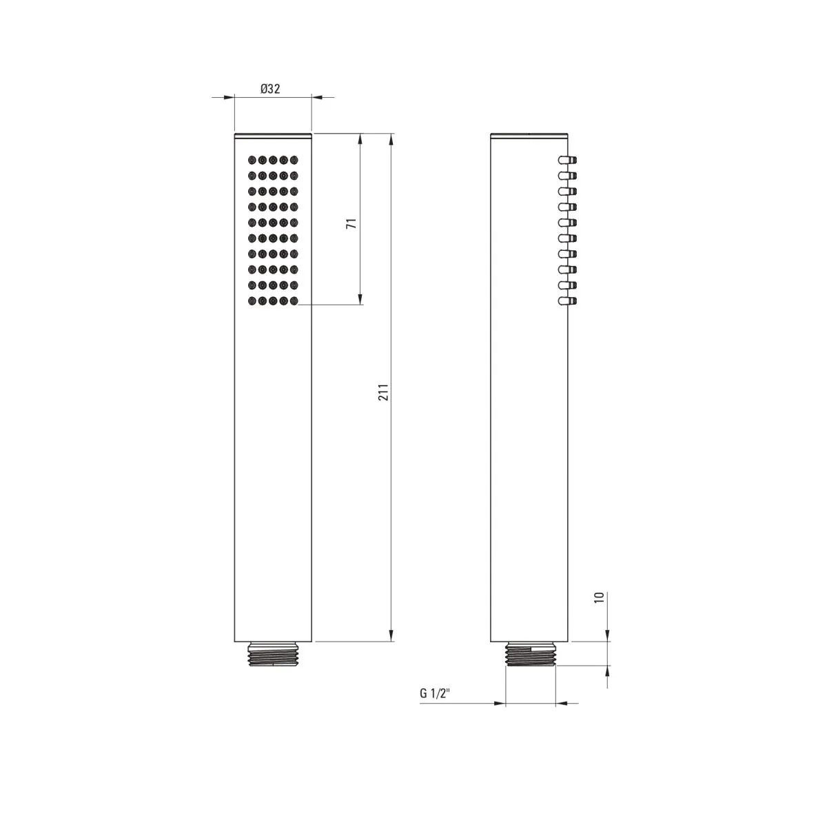 Mitigeur encastré de bain / douche 4 trous Deante Silia en noir mat — vue 5