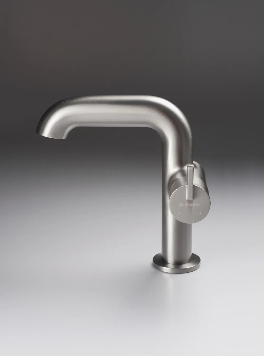 Deante Silia 128 Basin Mixer without Drain in Titanium