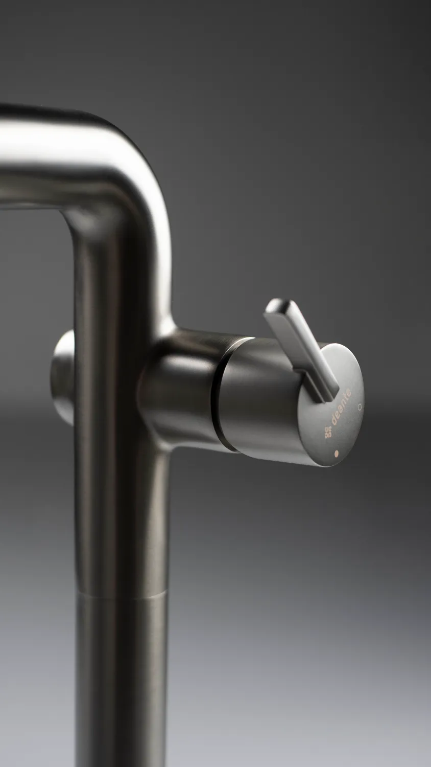 Mitigeur de lavabo rehaussé Deante Silia 265 sans bonde en titane — vue 3