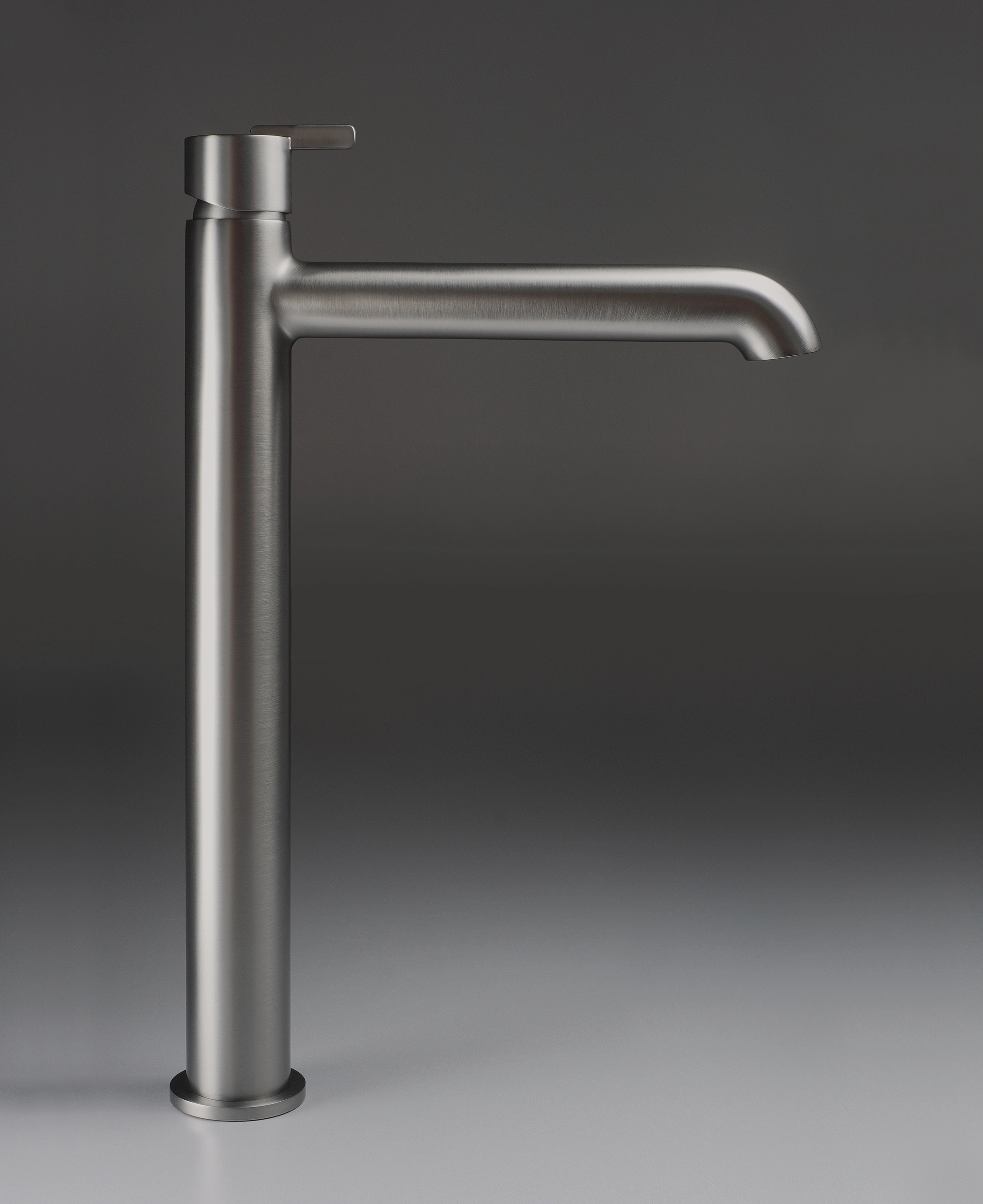 Mitigeur de lavabo rehaussé Deante Silia 265 sans bonde en titane - vue 2