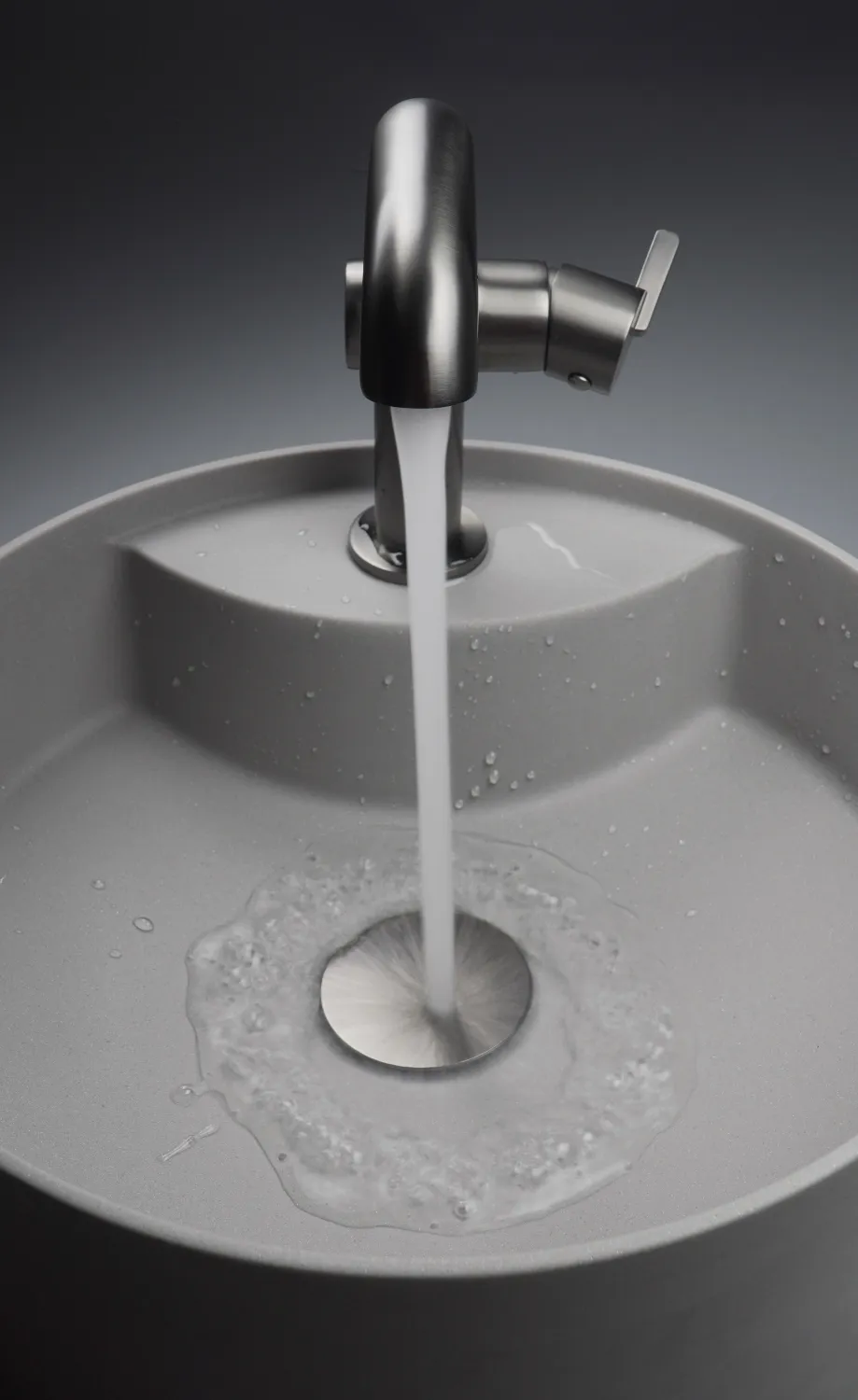Mitigeur de lavabo Deante Silia 128 sans bonde en titane — vue 5
